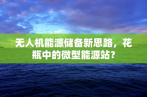 无人机能源储备新思路，花瓶中的微型能源站？