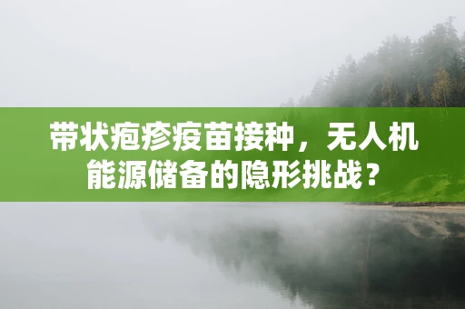 带状疱疹疫苗接种，无人机能源储备的隐形挑战？