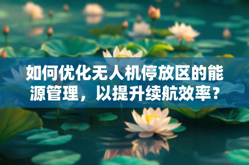 如何优化无人机停放区的能源管理，以提升续航效率？