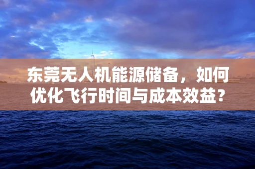 东莞无人机能源储备，如何优化飞行时间与成本效益？