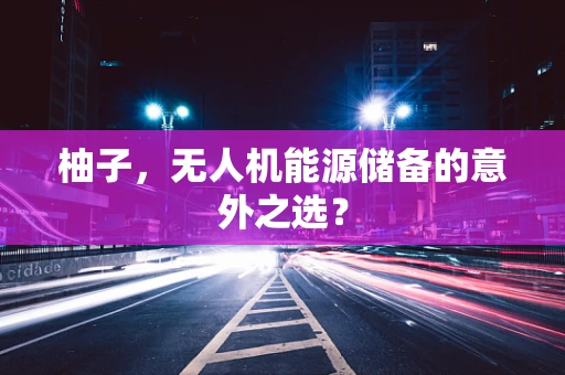 柚子，无人机能源储备的意外之选？