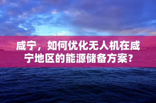 咸宁，如何优化无人机在咸宁地区的能源储备方案？