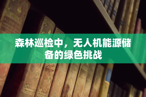 森林巡检中，无人机能源储备的绿色挑战